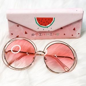 Fashionable Big Round Sunglasses 🌸